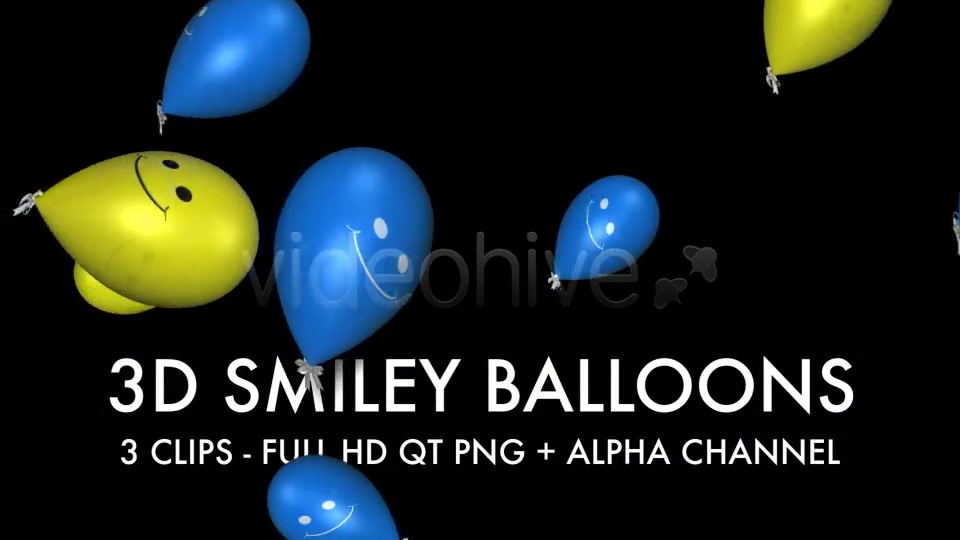 Smiley Balloons (3 Pack) Videohive 4459619 Motion Graphics Image 11
