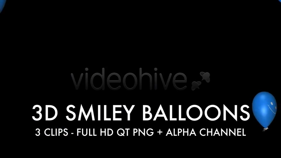 Smiley Balloons (3 Pack) Videohive 4459619 Motion Graphics Image 4