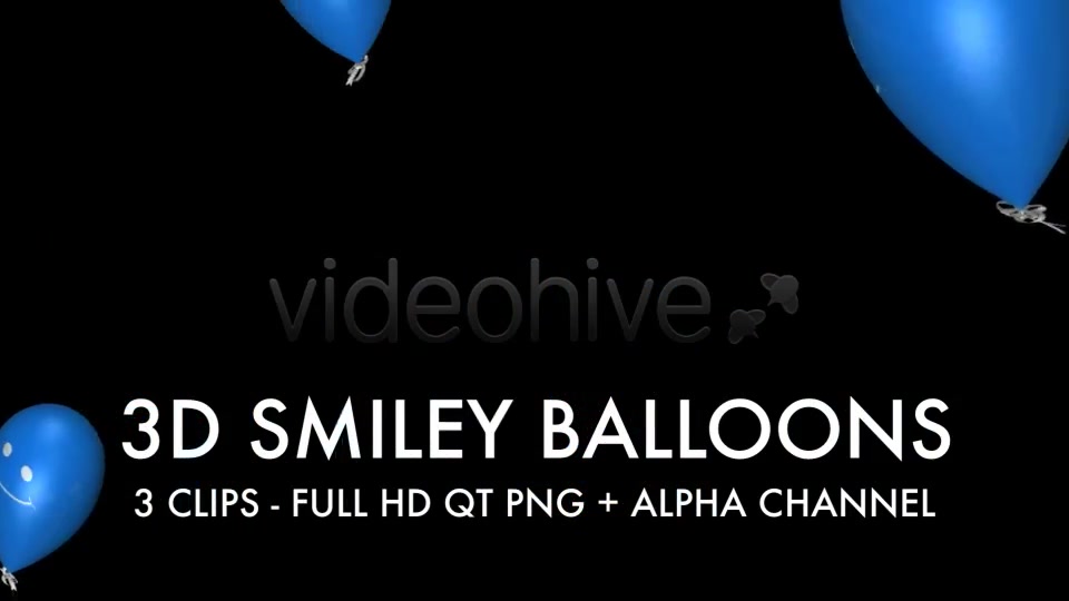 Smiley Balloons (3 Pack) Videohive 4459619 Motion Graphics Image 7