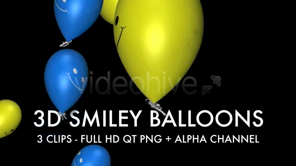 Smiley Balloons (3 Pack) Videohive 4459619 Motion Graphics Image 9
