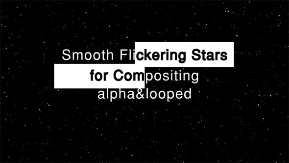 Smooth Flickering Stars - Videohive 20293413 Download