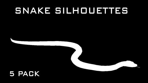 Snake Silhouettes 5 Pack - 21220218 Videohive Download
