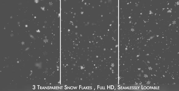 Snow and Snow Flakes Pack - Videohive Download 13841285