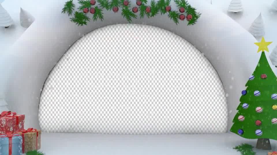 Snow Cave Christmas Curtain Open Videohive 13770034 Motion Graphics Image 8
