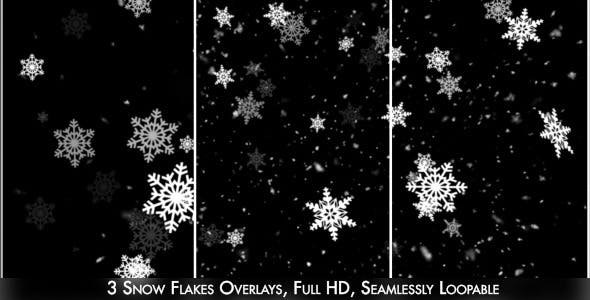 Snow Flakes Overlay 2 - Download Videohive 6316666