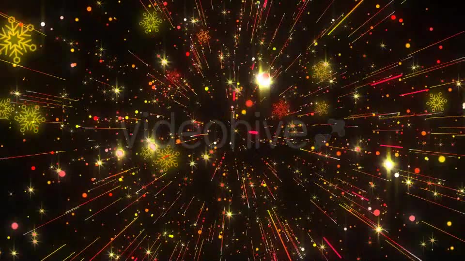 Snowflake And Streak Line Dancing Background Videohive 9184663 Motion Graphics Image 2