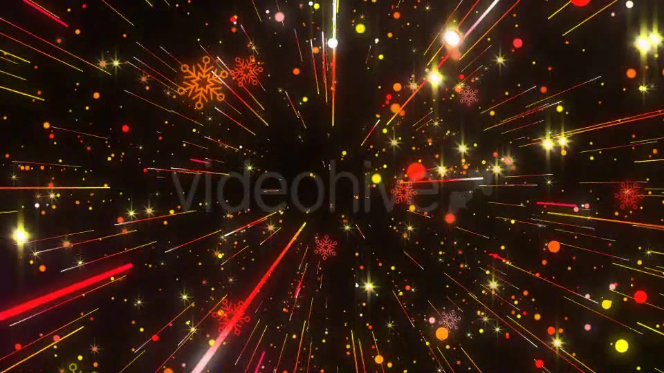 Snowflake And Streak Line Dancing Background Videohive 9184663 Motion Graphics Image 5