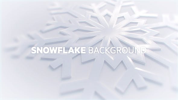 Snowflake Background - 18833105 Videohive Download