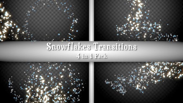 Snowflakes Transitions Pack - Download Videohive 21075028