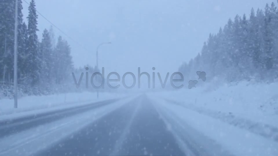 Snowing On The Road  Videohive 6451052 Stock Footage Image 7