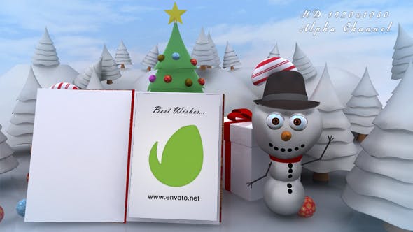 Snowman Book Open - Download Videohive 13484774