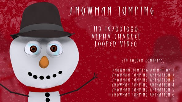 Snowman Jumping - 13400490 Videohive Download