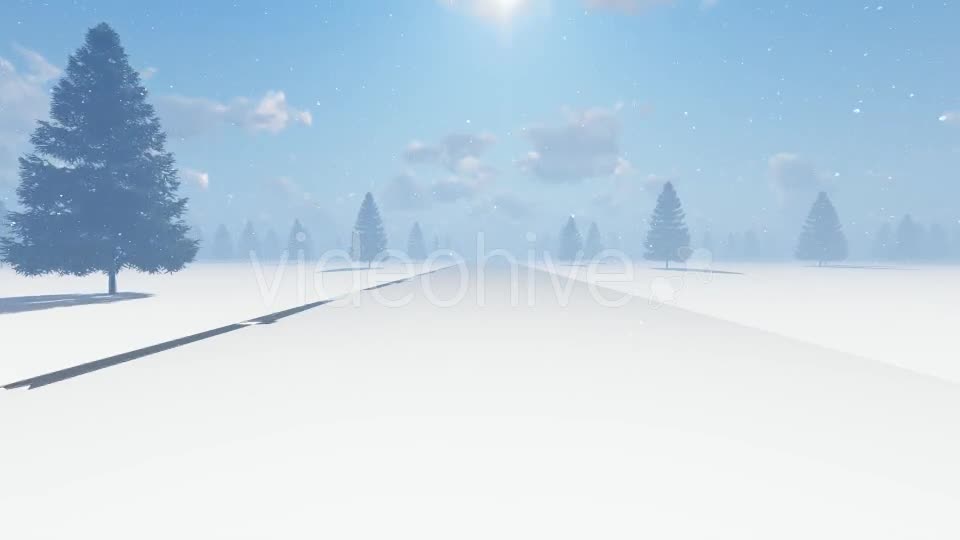Snowy Road Videohive 19244949 Motion Graphics Image 1