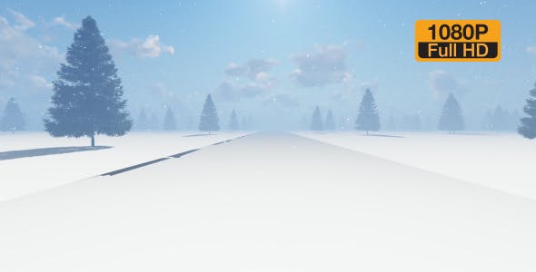 Snowy Road - Videohive Download 19244949