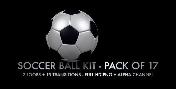 Soccer Ball Kit 2 Loops + 15 Transitions - 5522229 Videohive Download