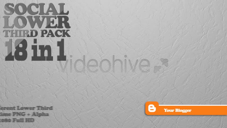 Social Lower Third Pack 1 Videohive 4341678 Motion Graphics Image 1
