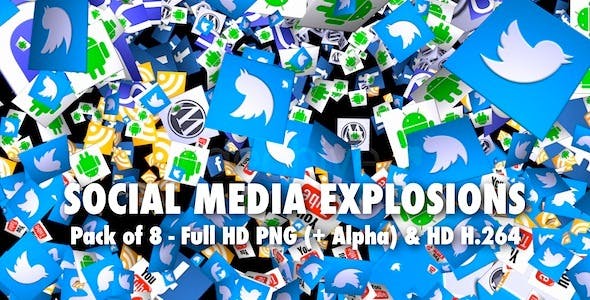 Social Media Explosion Pack of 8 - Download Videohive 3743206