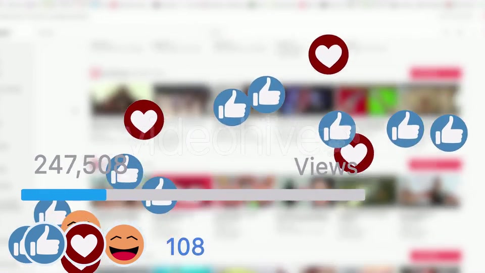 Social Media Followers Likes and Thumbs Views Videohive 21437212 Motion Graphics Image 3