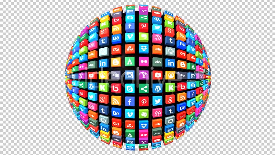Social Media Globe Pack 2 (Pack of 2) Videohive 7824644 Motion Graphics Image 2