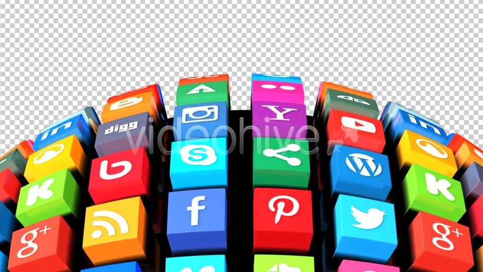 Social Media Globe Pack 2 (Pack of 2) Videohive 7824644 Motion Graphics Image 7