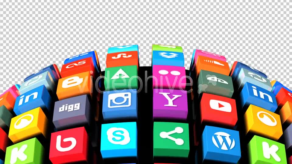 Social Media Globe Pack 2 (Pack of 2) Videohive 7824644 Motion Graphics Image 8