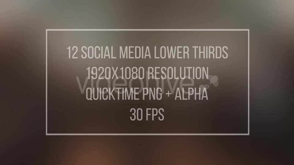 Social Media Lower Thirds (Full HD) Videohive 20918196 Motion Graphics Image 1