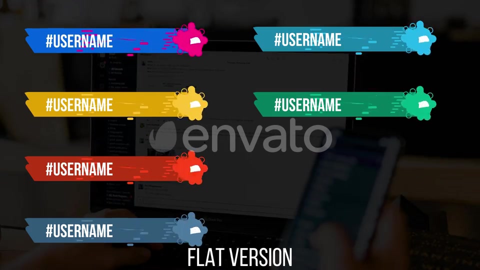 Social Media Lower Thirds Splat 4K (Video) Videohive 25237448 Motion Graphics Image 6