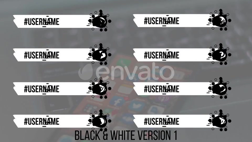 Social Media Lower Thirds Splat 4K (Video) Videohive 25237448 Motion Graphics Image 7