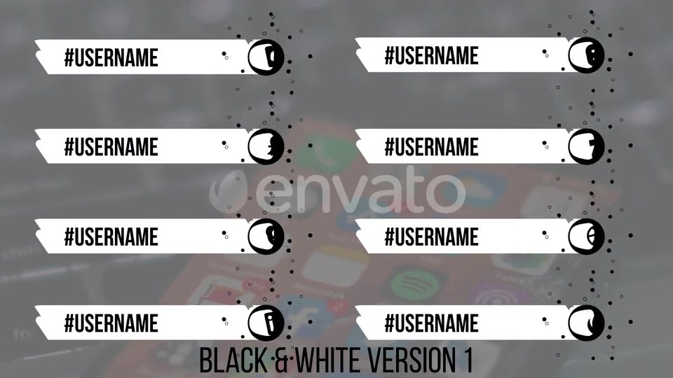 Social Media Lower Thirds Splat 4K (Video) Videohive 25237448 Motion Graphics Image 8