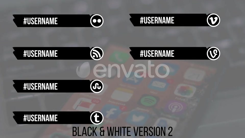 Social Media Lower Thirds Splat FullHD (Video) Videohive 25237447 Motion Graphics Image 12