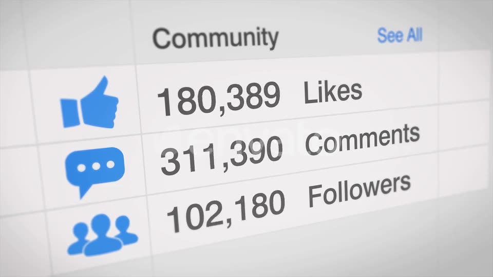 Social Media Statistics Counter Videohive 24082279 Motion Graphics Image 2