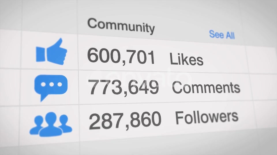 Social Media Statistics Counter Videohive 24082279 Motion Graphics Image 8