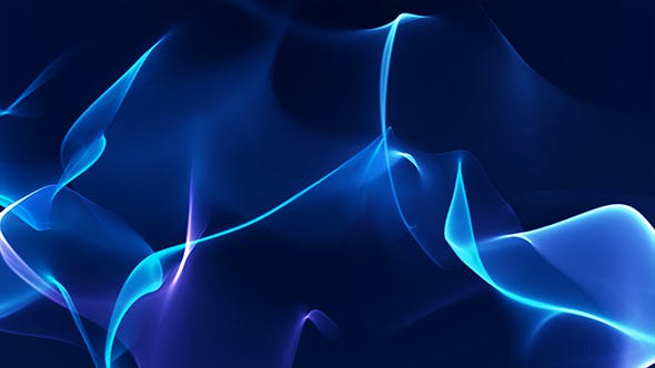 Soft Blue Abstract Relaxing Fire Waves - Videohive 21378207 Download