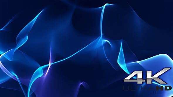 Soft Blue Abstract Relaxing Fire Waves - Videohive Download 20944084