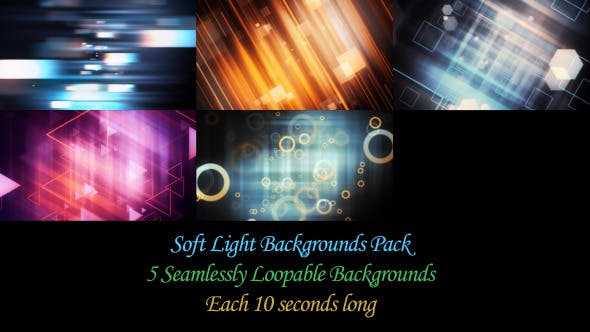 Soft Light Backgrounds Pack - 7615005 Download Videohive