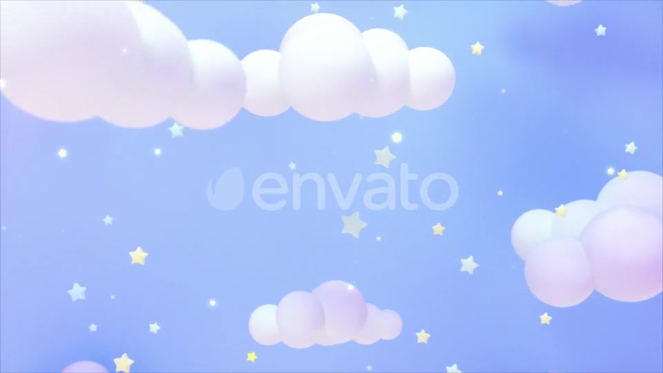 Soft Pastel Blue Starry Sky Videohive 23916673 Motion Graphics Image 10