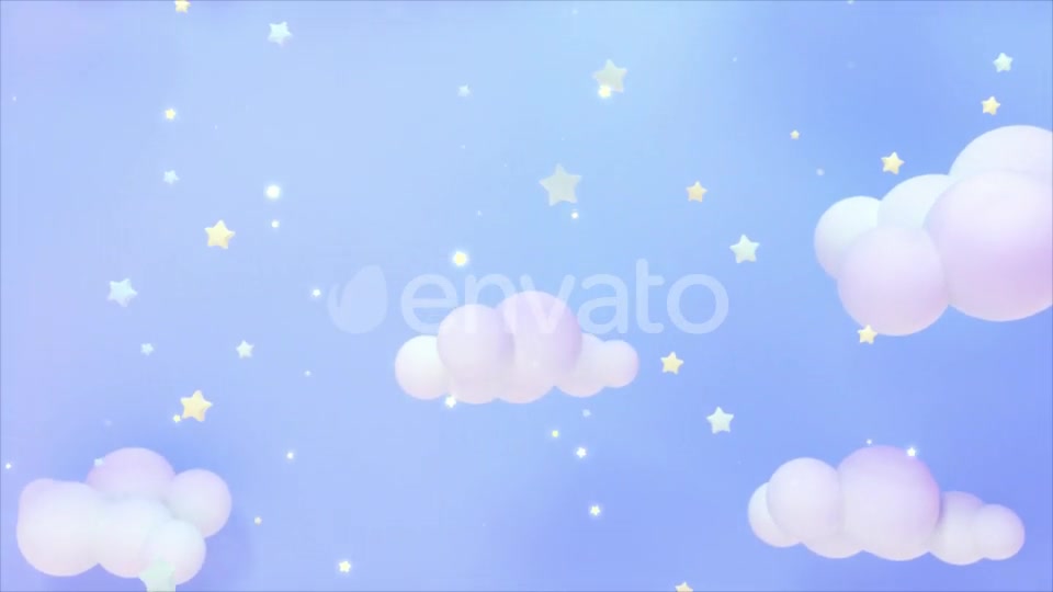 Soft Pastel Blue Starry Sky Videohive 23916673 Motion Graphics Image 2
