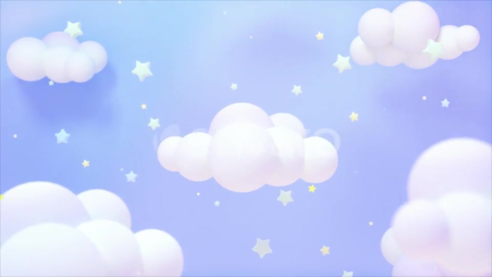 Soft Pastel Blue Starry Sky Videohive 23916673 Motion Graphics Image 3