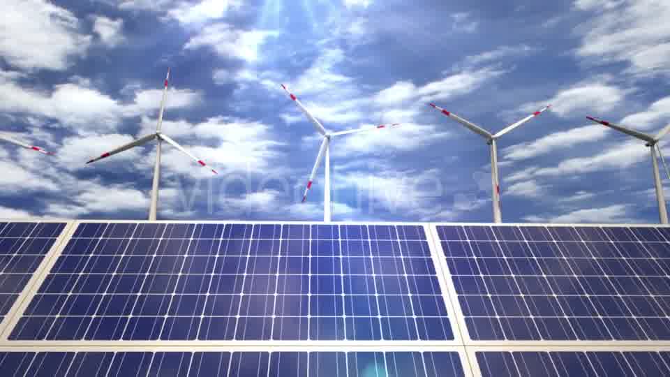 Solar Panels and Wind Turbines Passing By Videohive 20031696 Motion Graphics Image 10