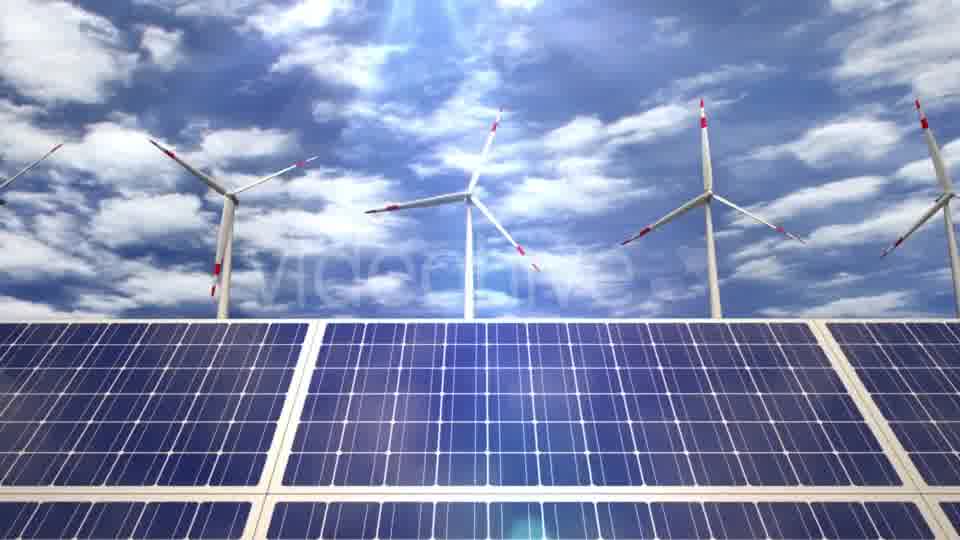 Solar Panels and Wind Turbines Passing By Videohive 20031696 Motion Graphics Image 11