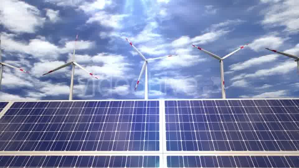 Solar Panels and Wind Turbines Passing By Videohive 20031696 Motion Graphics Image 12