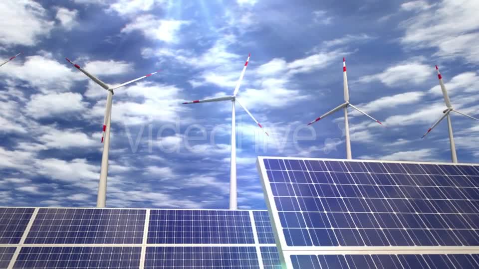 Solar Panels and Wind Turbines Passing By Videohive 20031696 Motion Graphics Image 7