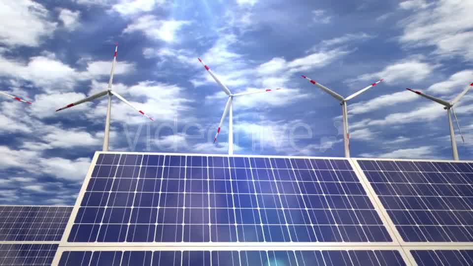 Solar Panels and Wind Turbines Passing By Videohive 20031696 Motion Graphics Image 8
