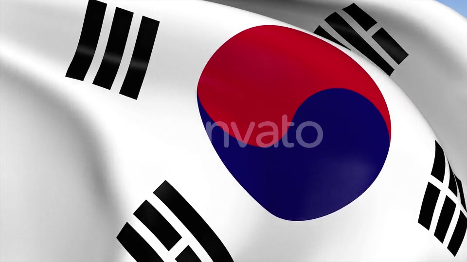 South Korea Flag Videohive 23659453 Motion Graphics Image 11