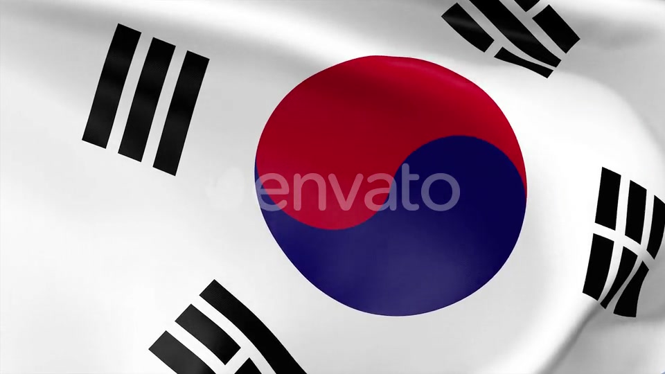 South Korea Flag Videohive 23659453 Motion Graphics Image 12