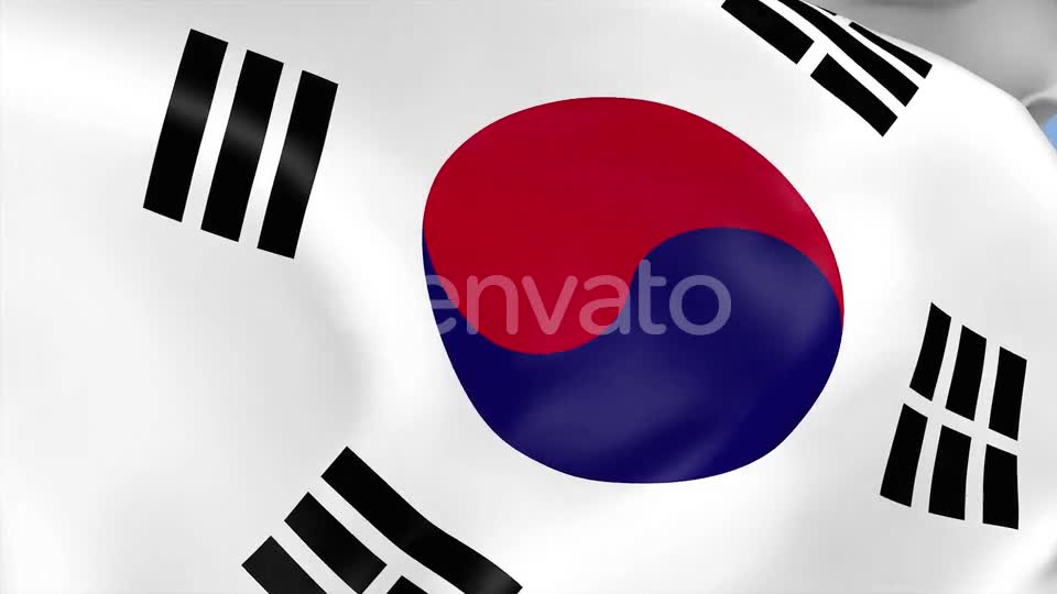 South Korea Flag Videohive 23659453 Motion Graphics Image 2