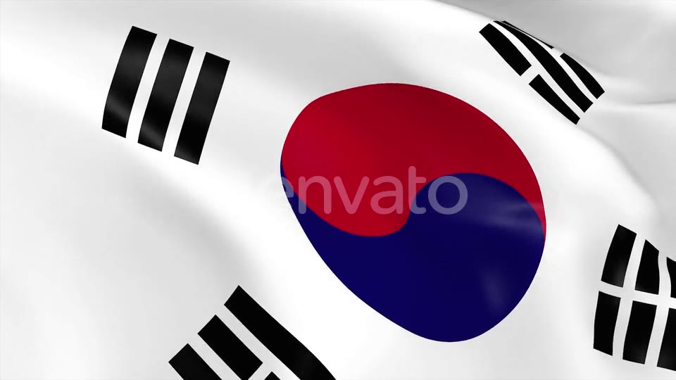 South Korea Flag Videohive 23659453 Motion Graphics Image 3