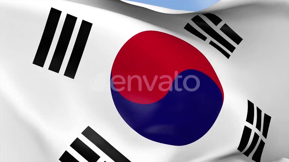 South Korea Flag Videohive 23659453 Motion Graphics Image 5