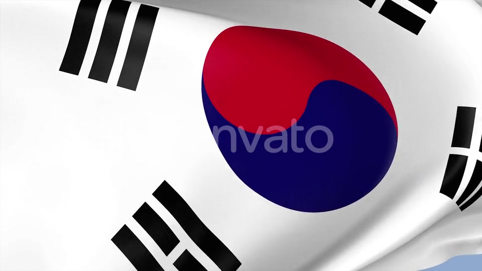 South Korea Flag Videohive 23659453 Motion Graphics Image 8