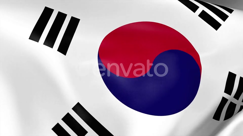South Korea Flag Videohive 23659453 Motion Graphics Image 9